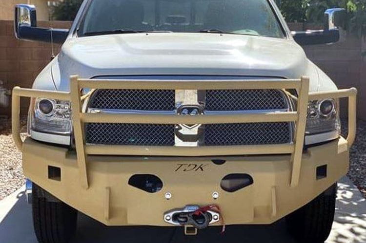 Heavy-duty Front Bumper Grille Guard for 1994-2024 Dodge Ram 4500/5500.