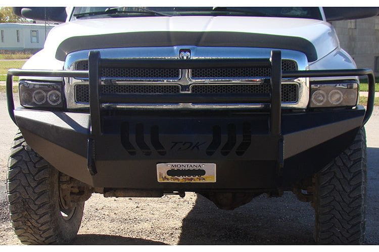Heavy-duty Front Bumper Grille Guard for 1994-2024 Dodge Ram 4500/5500.