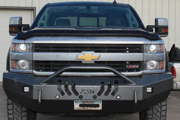 Throttle Down Kustoms BPUSHCH Chevy Silverado 2500HD/3500HD 2001-2025 Front Bumper with Push Bar