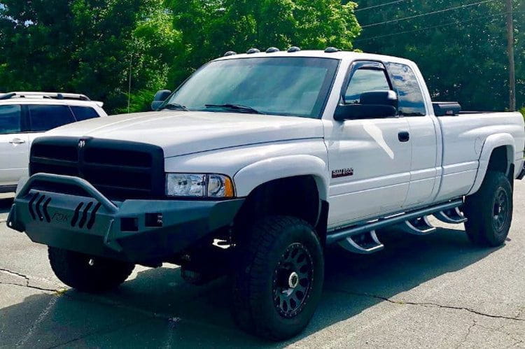 Throttle Down Kustoms BPUSHD Front Bumper Push Bar for 1994-2024 Dodge Ram 4500/5500