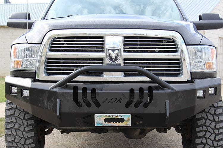 Throttle Down Kustoms BPUSHD Front Bumper Push Bar for 1994-2024 Dodge Ram 4500/5500