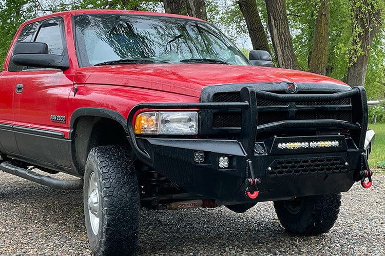 Throttle Down Kustoms Cyclone front bumper for 1994-2024 Dodge Ram 4500/5500