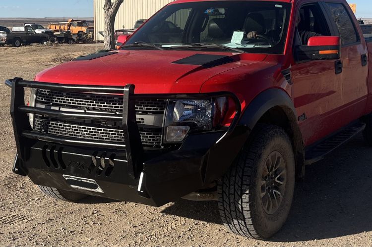 Throttle Down Kustoms front bumper grille guard BGRILFRAP1014 for 2010-2014 Ford F150 Raptor durable front bumper protection