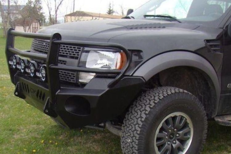 Throttle Down Kustoms front bumper grille guard BGRILFRAP1014 for 2010-2014 Ford F150 Raptor durable front bumper protection