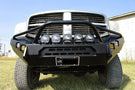 Throttle Down Kustoms Hurricane Front Bumper for 1994-2024 Dodge Ram 4500/5500, Heavy-duty Steel with Bull Bar Design.