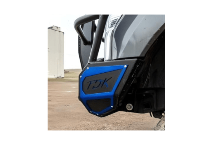 Throttle Down Kustoms Side Badge Paintable Bare Steel