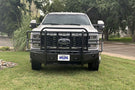 The Thunder Struck FSD23-200CA Tread Elite is a heavy-duty Thunderstruck front bumper designed for the 2023+ Ford F450 and F550 Super Duty