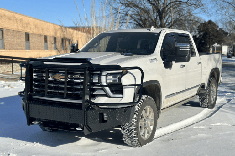 Thunderstruck Tread Elite front bumper CHD24-200PA camera and park assist compatible on 2024+ Silverado 2500HD/3500HD