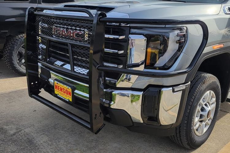 Tough Country grille guard BG2524G for 2024-2026 GMC Sierra 2500HD/3500HD durable black truck grille guard protection