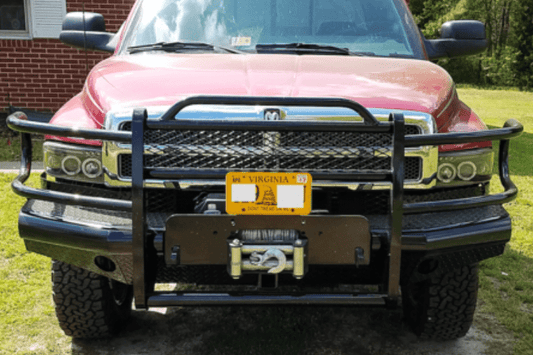 Tough Country Dodge Ram 2500/3500 1996-2002 Front Bumper Expanded Metal without Tow Hooks,  Gloss Black Powder Coat Finish TFR0201DLRESM