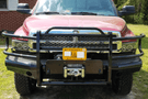 Tough Country Dodge Ram 2500/3500 1996-2002 Front Bumper Expanded Metal without Tow Hooks,  Gloss Black Powder Coat Finish TFR0201DLRESM