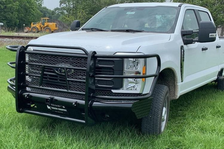 Tough Country Traditional front bumper TFR2023F for 2023-2026 Ford F250/F350 Super Duty durable Tough Country bumper black