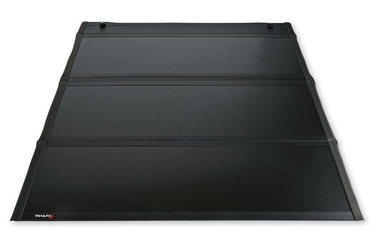 TrailFX HF3 Pro hard folding tonneau cover TFX1712 for 2019-2026 GMC Sierra 1500 5.7 bed durable tri fold tonneau cover.