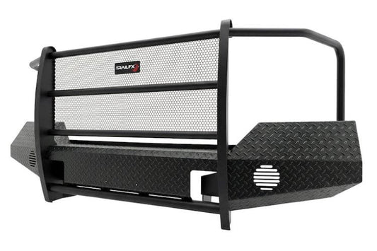 TrailFX front full replacement bumper FX3022A for 2015-2019 GMC Sierra 2500HD/3500HD durable black truck bumper protection