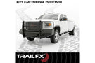 TrailFX front full replacement bumper FX3022A for 2015-2019 GMC Sierra 2500HD/3500HD durable black truck bumper protection