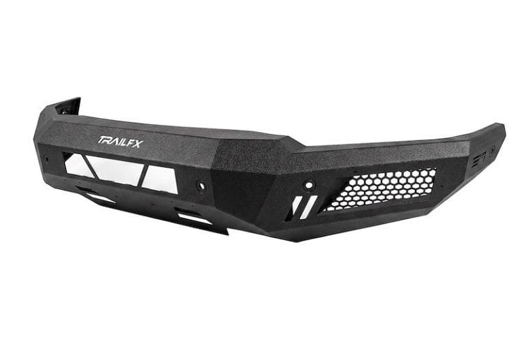 TrailFX steel front bumper FLDB011TI for 2022-2026 Chevy Silverado 1500 durable steel bumper replacement black finish