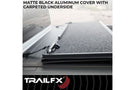 TrailFX HF3 Pro hard folding tonneau cover TFX1712 for 2019-2026 Chevy Silverado 1500 5.7 bed durable tri fold tonneau cover.