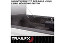TrailFX HF3 Pro hard folding tonneau cover TFX1712 for 2019-2026 Chevy Silverado 1500 5.7 bed durable tri fold tonneau cover.