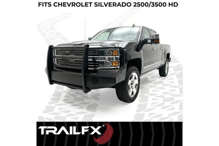 TrailFX full replacement front bumper FX3005A for 2007-2010 Chevy Silverado 2500HD/3500HD durable TrailFX Silverado bumper
