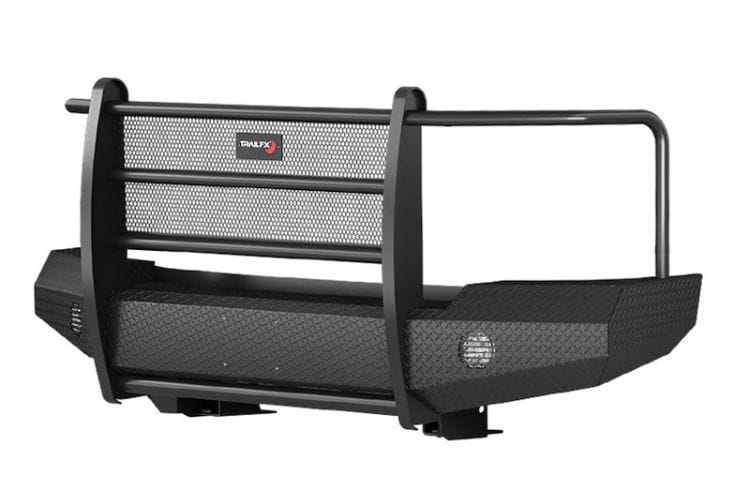 TrailFX front full replacement bumper FX3021A for 2015-2019 Chevy Silverado 2500HD/3500HD durable TrailFX bumper black finish