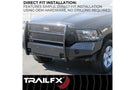 TrailFX front full replacement bumper FX3021A for 2015-2019 Chevy Silverado 2500HD/3500HD durable TrailFX bumper black finish
