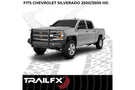 TrailFX front full replacement bumper FX3021A for 2015-2019 Chevy Silverado 2500HD/3500HD durable TrailFX bumper black finish