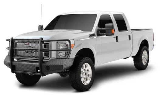 TrailFX front full replacement bumper FX3000A for 2011-2016 Ford F250/F350 Super Duty durable replacement front bumper black