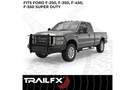 TrailFX full replacement front bumper FX3002A for 2005–2007 Ford F250/F350 Super Duty, heavy-duty steel truck bumper for front protection.