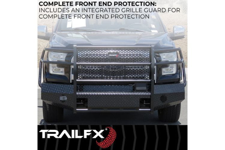 TrailFX Ford F250/F350 Superduty 2008-2010 Front Bumper With Grille Guard FX3001