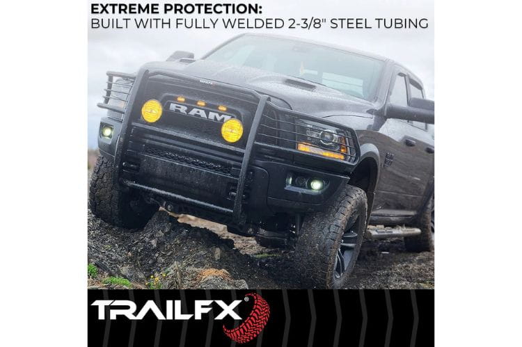 TrailFX grille guard E0047T for 2022-2026 Chevy Silverado 1500 durable truck grille guard for front end protection