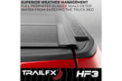TrailFX HF3 hard tri fold tonneau cover TFX8005 for 2019-2026 Chevy Silverado 1500 5.8 bed durable tri fold tonneau cover.