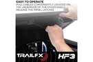 TrailFX HF3 hard tri fold tonneau cover TFX8005 for 2019-2026 Chevy Silverado 1500 5.8 bed durable tri fold tonneau cover.