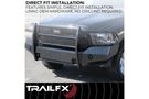 TrailFX full replacement front bumper FX3002A for 2005–2007 Ford F450/F550 Super Duty, heavy-duty steel truck bumper for front protection.