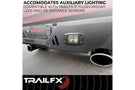 TrailFX rear bumper RLDB009TI for 2019-2026 Chevy Silverado 1500 durable light duty steel truck rear bumper black finish