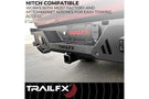 TrailFX rear bumper RLDB009TI for 2019-2026 Chevy Silverado 1500 durable light duty steel truck rear bumper black finish