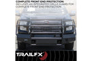 TrailFX front full replacement bumper FX3000A for 2011-2016 Ford F450/F550 Super Duty durable replacement front bumper black