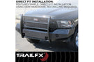 TrailFX front full replacement bumper FX3000A for 2011-2016 Ford F450/F550 Super Duty durable replacement front bumper black