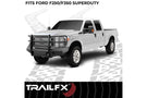 TrailFX front full replacement bumper FX3000A for 2011-2016 Ford F450/F550 Super Duty durable replacement front bumper black