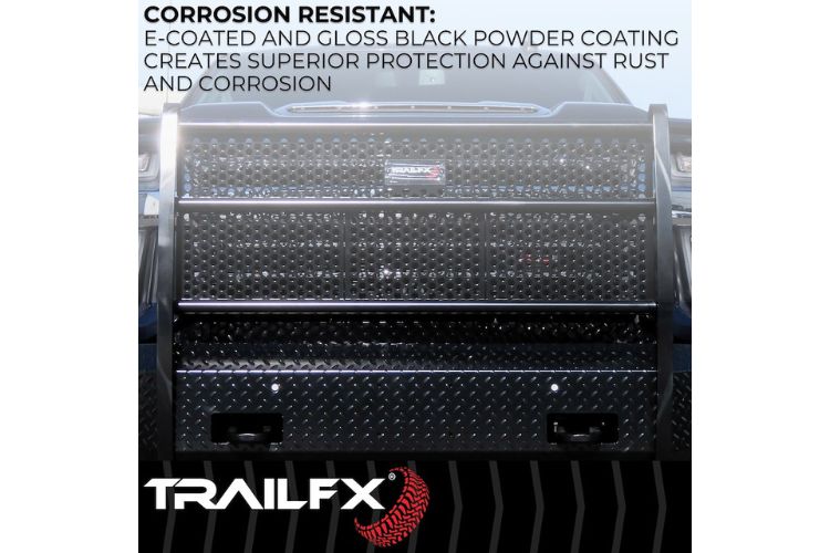 TrailFX truck front bumper grille guard FX3009A for 2006-2009 Dodge Ram 2500/3500 durable heavy duty front bumper protection