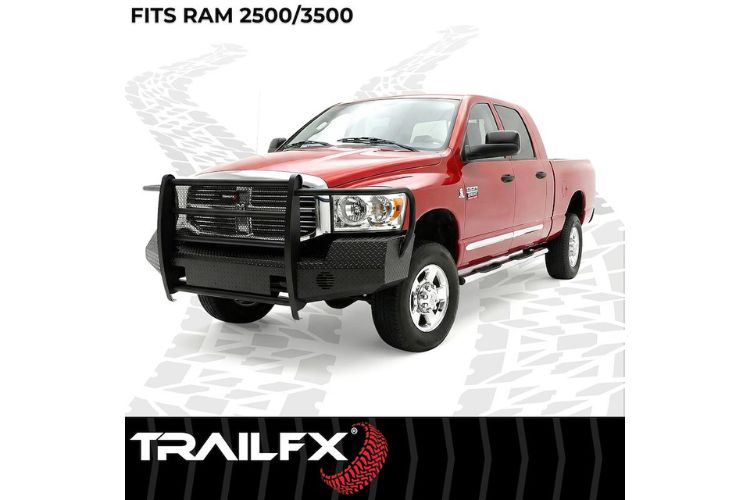 TrailFX truck front bumper grille guard FX3009A for 2006-2009 Dodge Ram 2500/3500 durable heavy duty front bumper protection