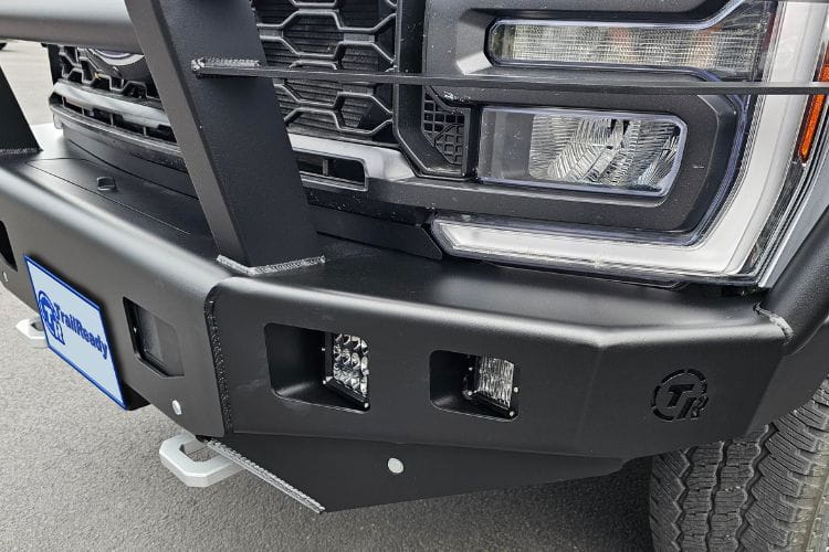 TrailReady Extreme Duty Full Guard front bumper 12400G for 2023-2026 Ford F250/F350 Super Duty durable protection black