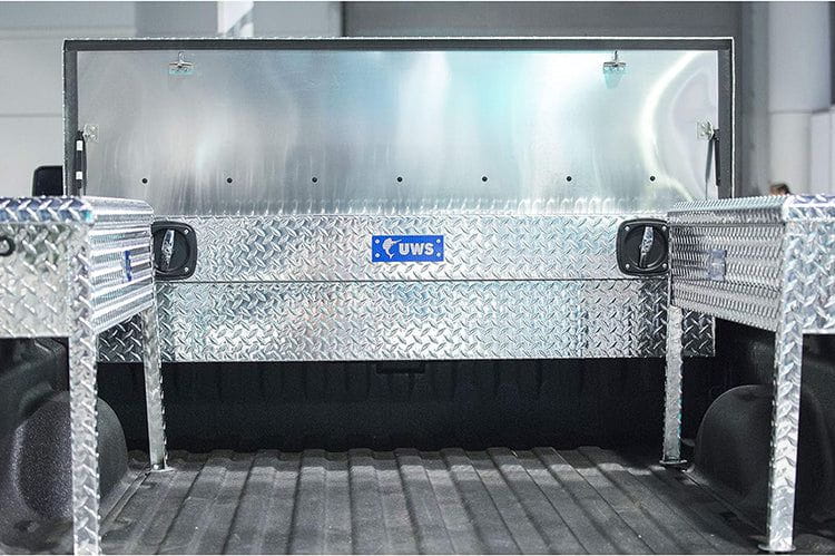 UWS SL-69-LP Chevy Silverado 2500HD/3500HD 1999-2024 69" Secure Lock Truck Tool Box with Low Profile Bright Aluminum