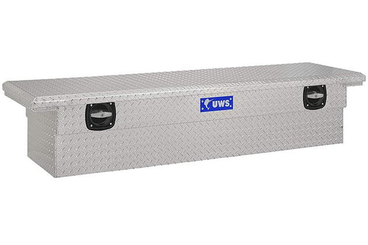 UWS SL-69-LP Chevy Silverado 2500HD/3500HD 1999-2024 69" Secure Lock Truck Tool Box with Low Profile Bright Aluminum