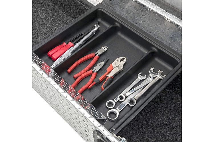 UWS SL-69-LP Chevy Silverado 2500HD/3500HD 1999-2024 69" Secure Lock Truck Tool Box with Low Profile Bright Aluminum
