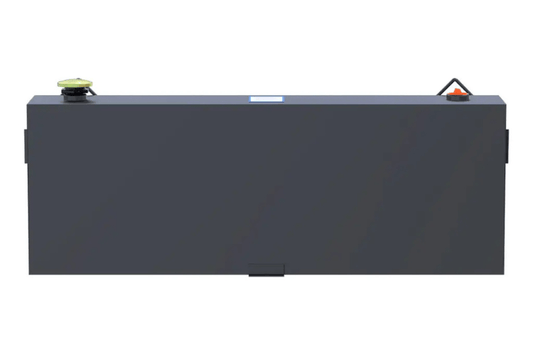 UWS Matte Black Steel Transfer Tank ST-45-R-MB, 45-Gallon capacity for 1999-2005 Ford F250/F350 Superduty– Durable, rectangular tank for hardworking trucks.