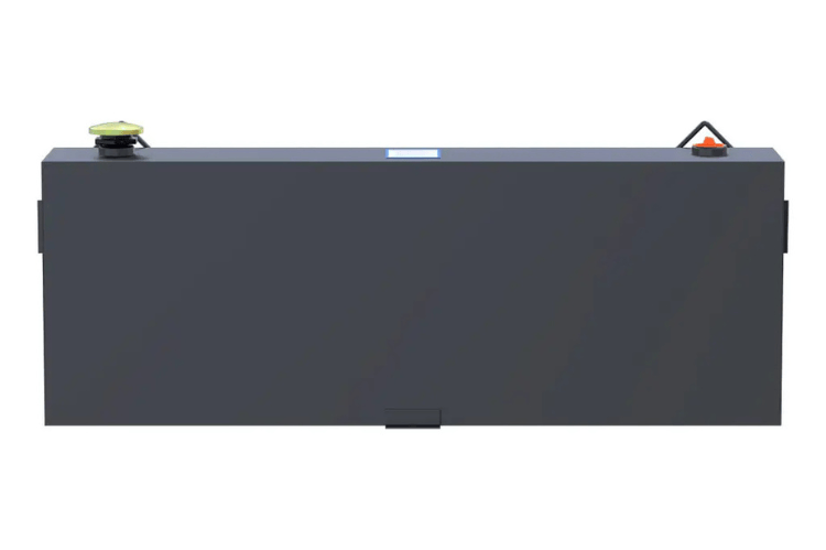 UWS Matte Black Steel Transfer Tank ST-45-R-MB, 45-Gallon capacity for 1999-2005 Ford F250/F350 Superduty– Durable, rectangular tank for hardworking trucks.