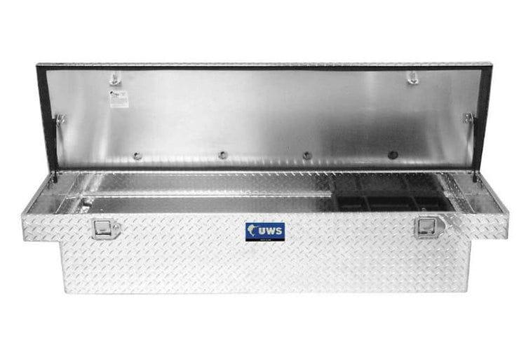 UWS TBS-69-LBTA GMC Sierra 2500HD/3500HD 1999-2023 69" Extra-Wide Crossover Truck Tool Box Bright Aluminum