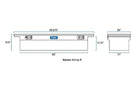 UWS TBS-69-LP-PH GMC Sierra 2500HD/3500HD 1999-2023 69" Aluminum Pull Handles Truck Tool Box with Low Profile