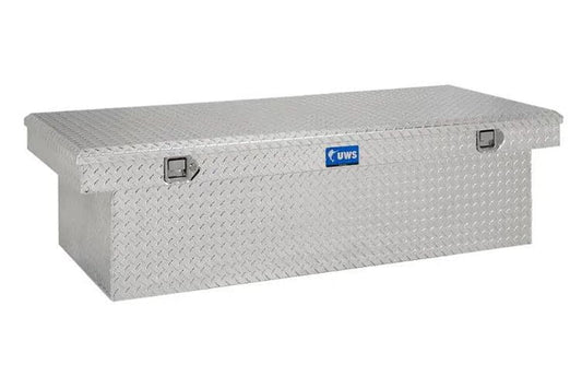 UWS TBSD-69-LBTA Chevy Silverado 2500HD/3500HD 1999-2023 69" Deep Extra-Wide Crossover Truck Tool Box Bright Aluminum