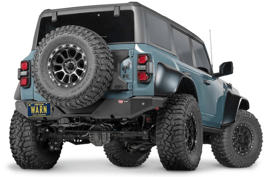 Warn Elite rear bumper 111117 installed on 2021–2026 Ford Bronco